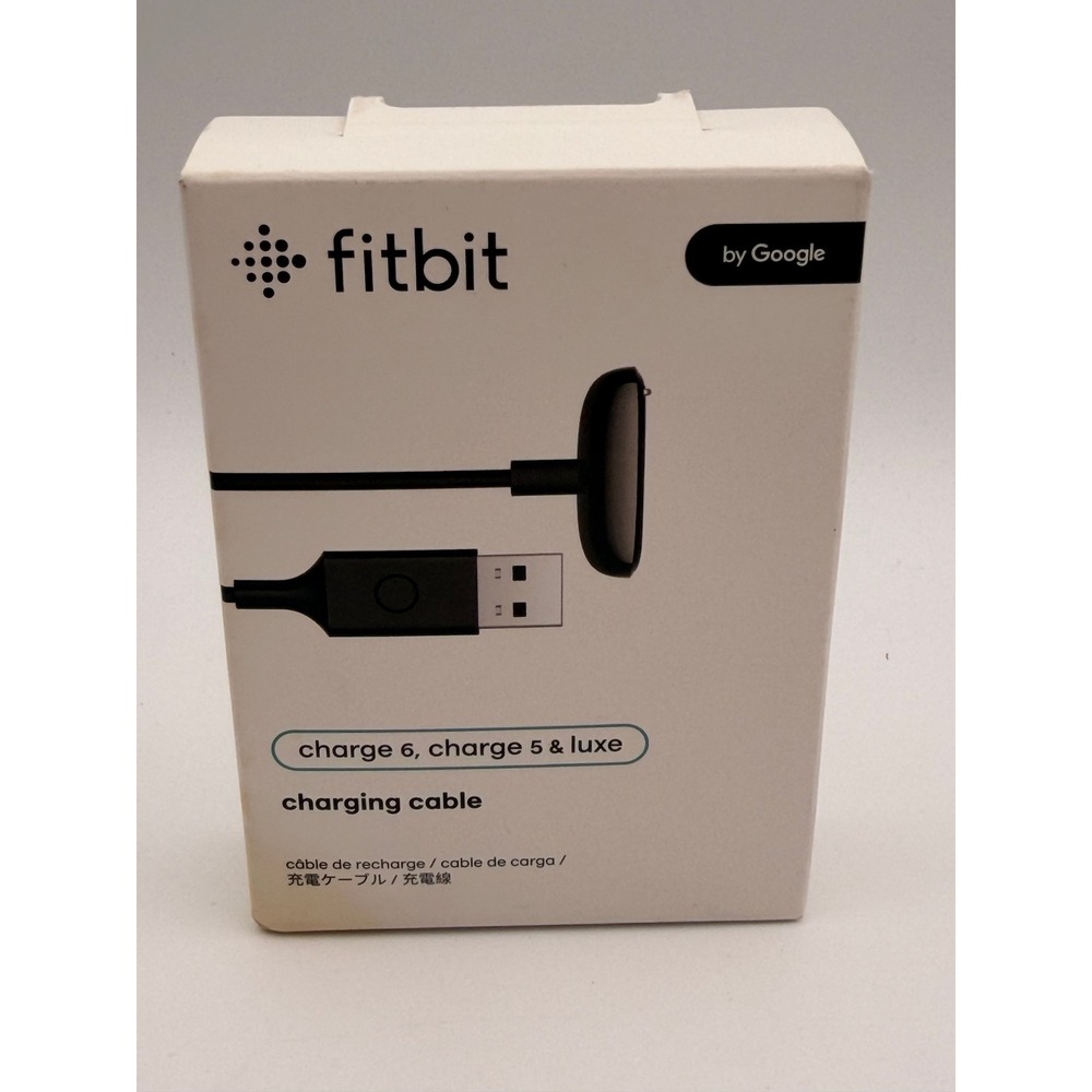 NIB Fitbit Charging Cable for Charge 5 Charge6 & Luxe Black USB Magnetic GA04944
